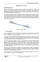 Memória de Cálculo